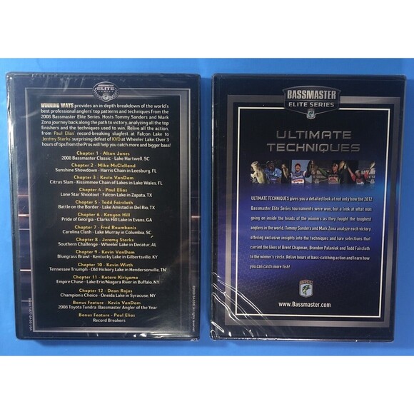 Bassmaster Elite Series Winning Ways & Ultimate Techniques 2-DVD NEW SEALED - Picture 2 of 3